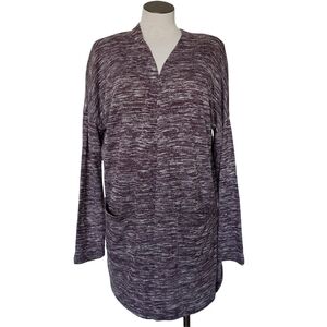 Old Navy Plum Color Cardigan With Pockets Open Front Lightweight Size M NWOT